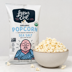 Lesser Evil Organic Popcorn – Sea Salt